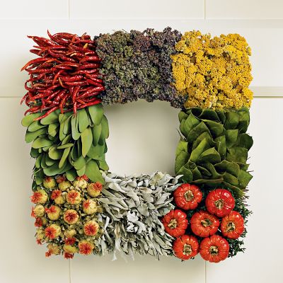 Vegetable wreath